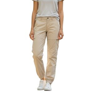 Schoffel women’s Zip-Off Trousers USA size 14/Beige Grey Trekking Cargo Pants 44